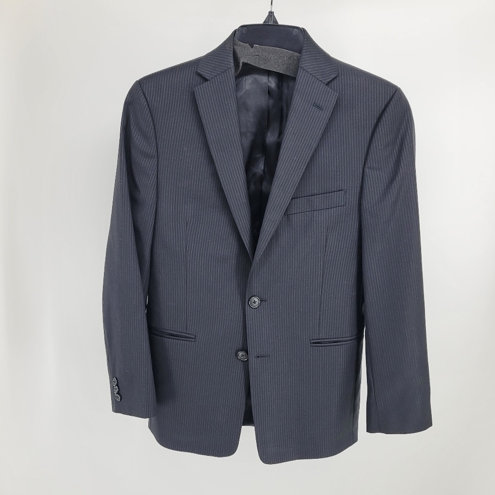 Michael Kors Boys Youth Black Blazer Jacket Suit Coat Formal Size 14R